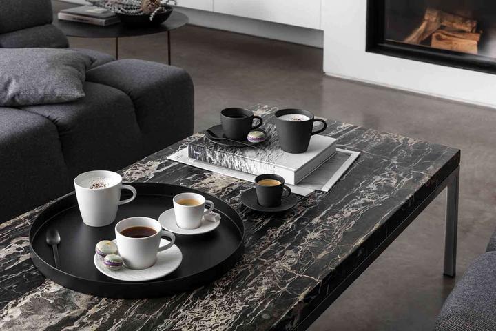 Produktbild Villeroy & Boch Kaffeetasse mit Untertasse 2tlg. Manufacture Rock (220 ml, 2 x)