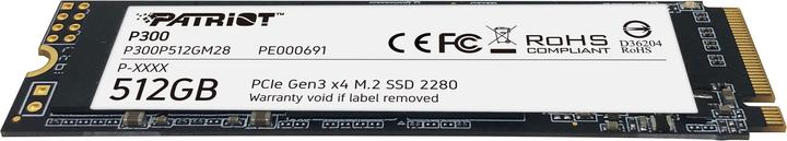 Immagine prodotto Patriot P300 SSD 512 GB (512 GB, M.2 2280)