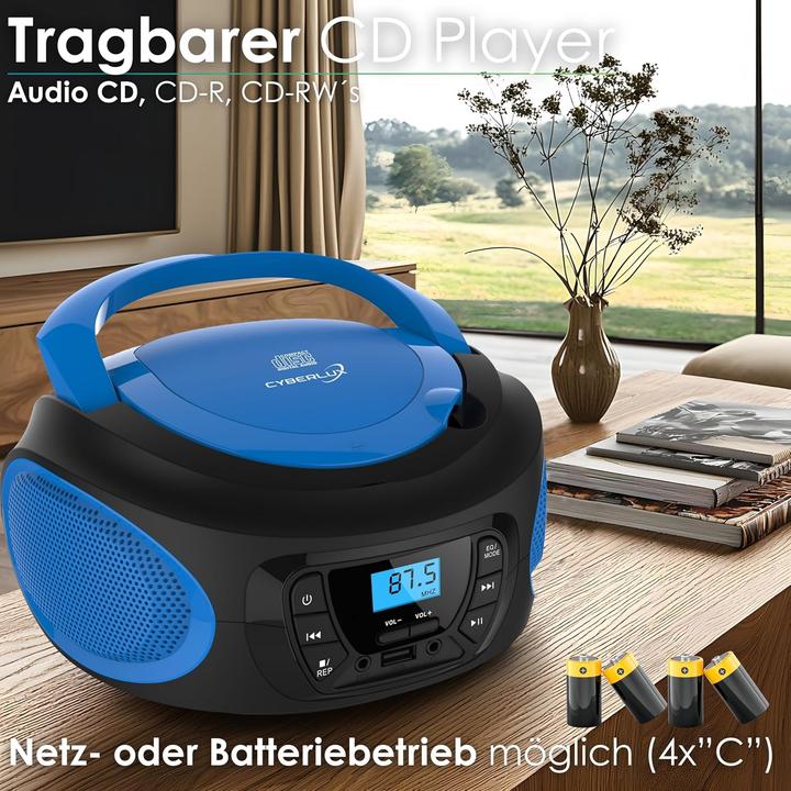 Produktbild Cyberlux Tragbarer CD-Player mit USB