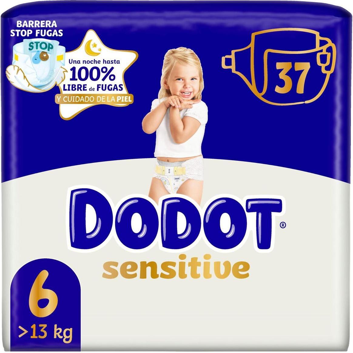 Dodot SENSITIVE size 6 diapers +13 kg 37 units (Dimensione 6, 37 pz.)