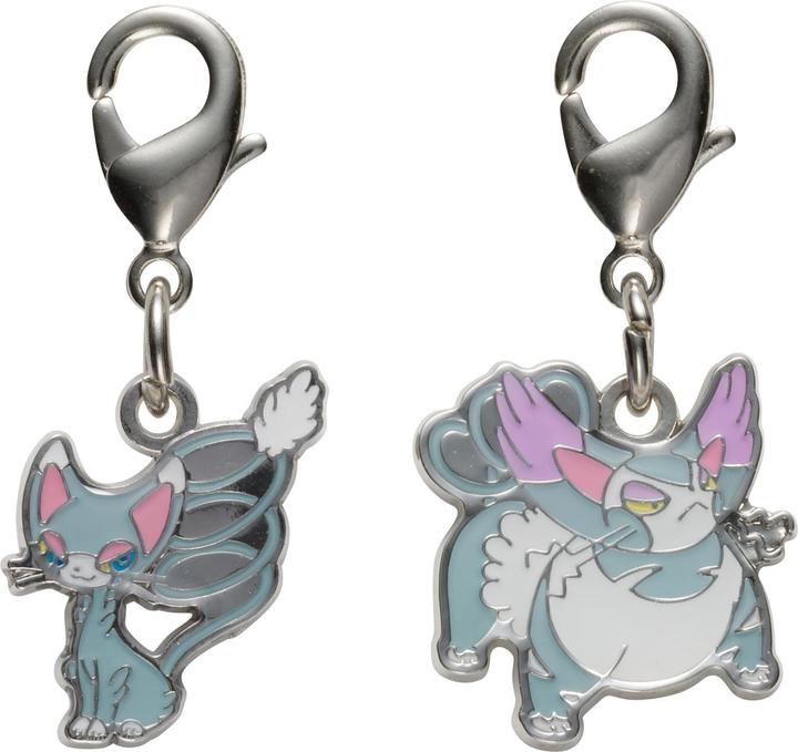 Actual product image Pokémon Pokemon Center - Glameow, Purugly key ring - 2 pieces
