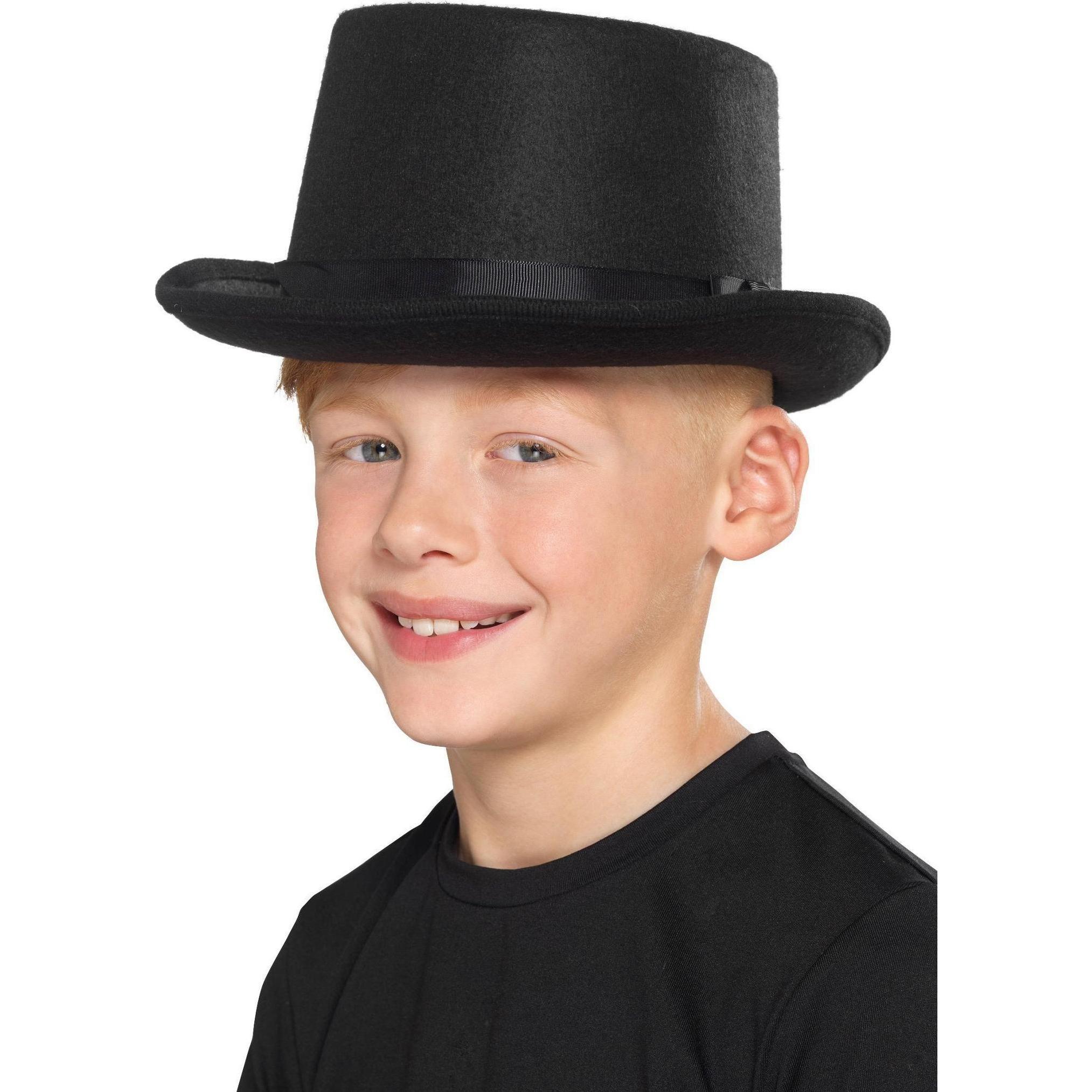 Smiffys Zylinder für Kinder schwarz