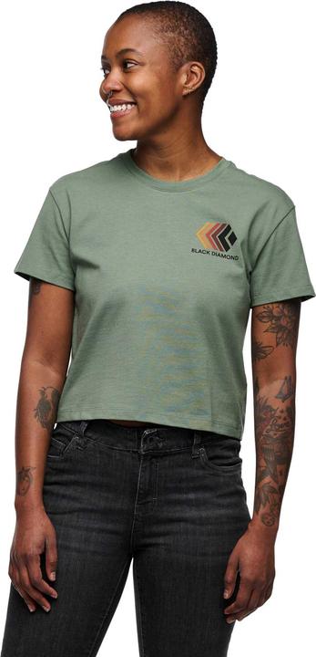 Actual product image Black Diamond W Faded Crop Ss Tee (L)