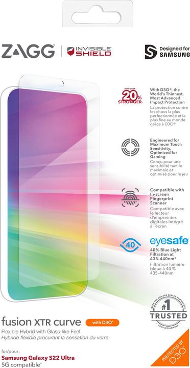 Produktbild InvisibleShield Glass Fusion XTR Curve (1 Stück, Samsung Galaxy S21)