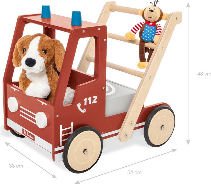 Produktbild Pinolino Lauflernwagen "Feuerwehrauto Fred"