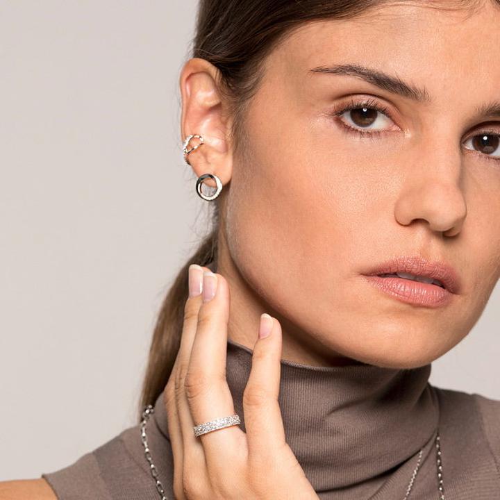 Immagine prodotto Xenox Orecchini di seta (Argento 925)