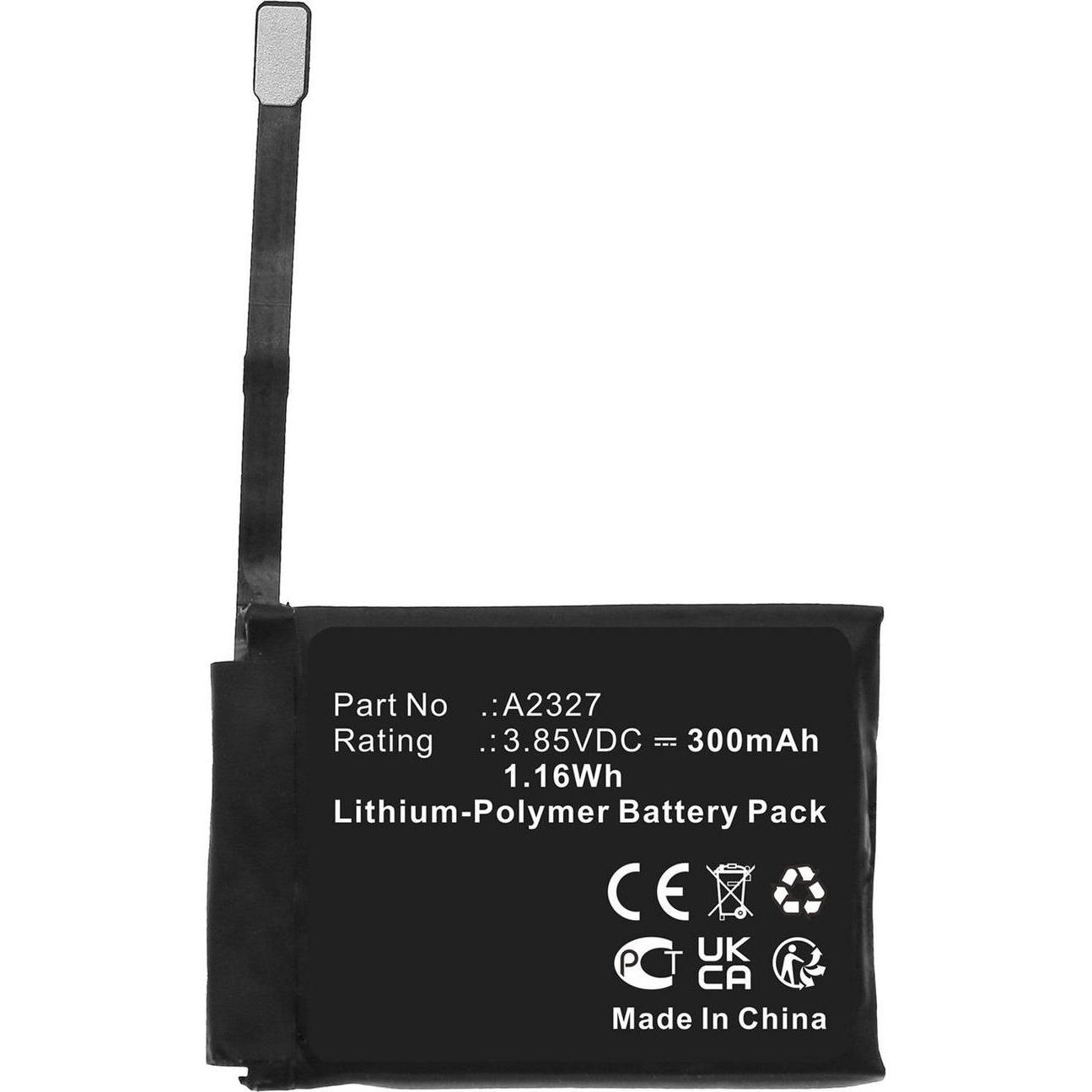 CoreParts Battery for Apple Smartwatch, Smartwatch Zubehör, Schwarz
