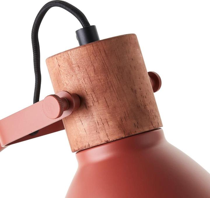 Produktbild Brilliant Erena Tischleuchte 52cm rot Metall/Holz Schnurzwischenschalter 1x A60 (E27)