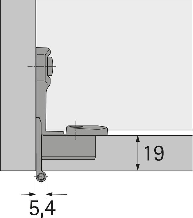 Produktbild Hettich Einachs-Innentopfbänder Selekta Pro 2000