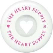 Actual product image Heart Supply Skateboard Wheels Clean Heart 51mm 4-Pack 2023 (55 mm)