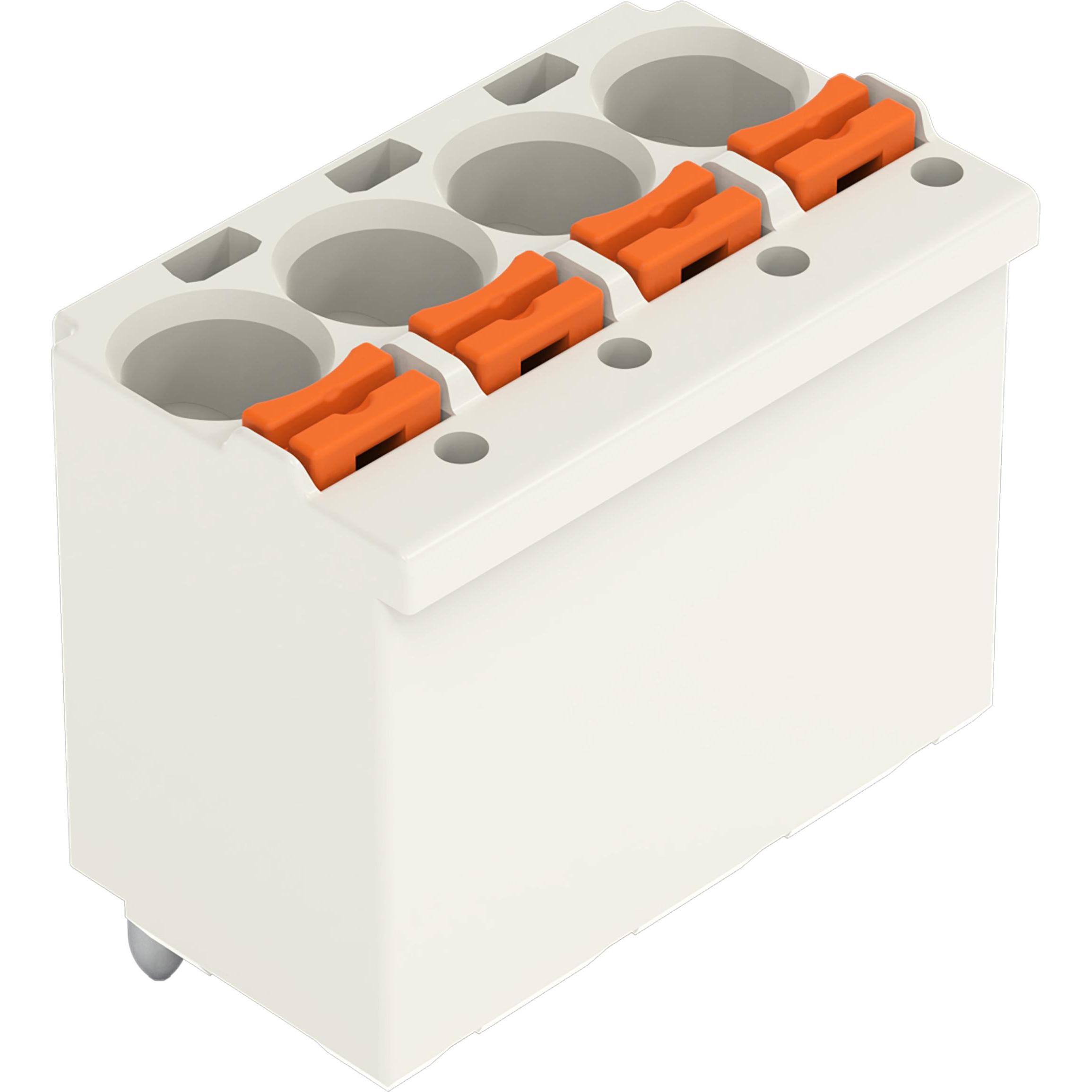 Wago Connettore multipoint femmina THT a 1 filo, Cavo + Spina elettrica, Grigio