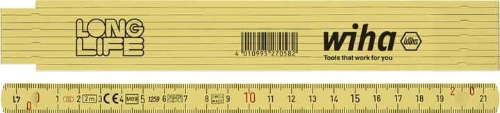 Produktbild Wiha Zollstock 2 m Polyamid Longlif (2 m)