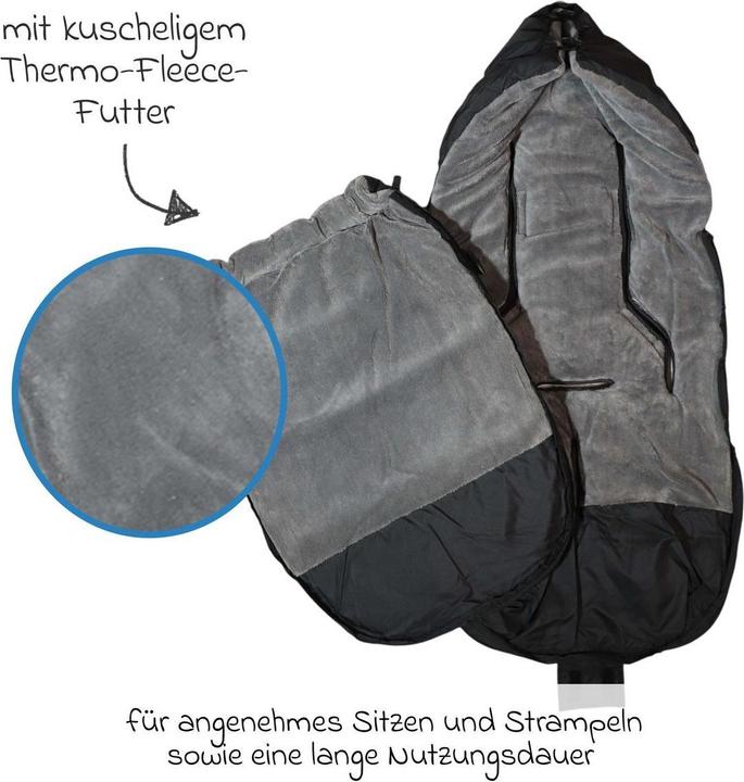 Produktbild Kaiser Baby Kaiser Thermo Fusssack Akiko, black/grey