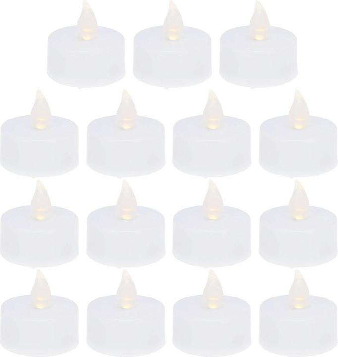 Eko-Light 15er-Set LED-Teelichter, Weiss (15 x)