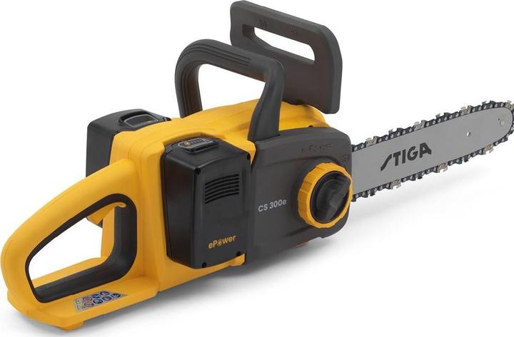 Actual product image Stiga CS 300e cordless chainsaw blade length 300mm (Battery chain saw)