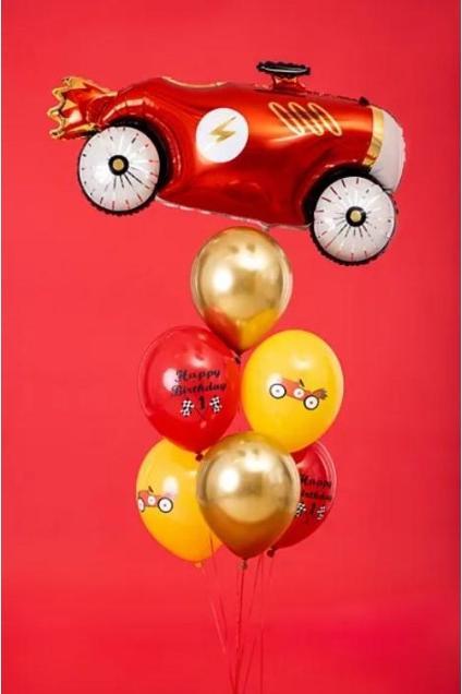 Produktbild Partydeco Balloons 30cm, Happy Birthday, mix (1 pkt / 6 pc.) (6 x)