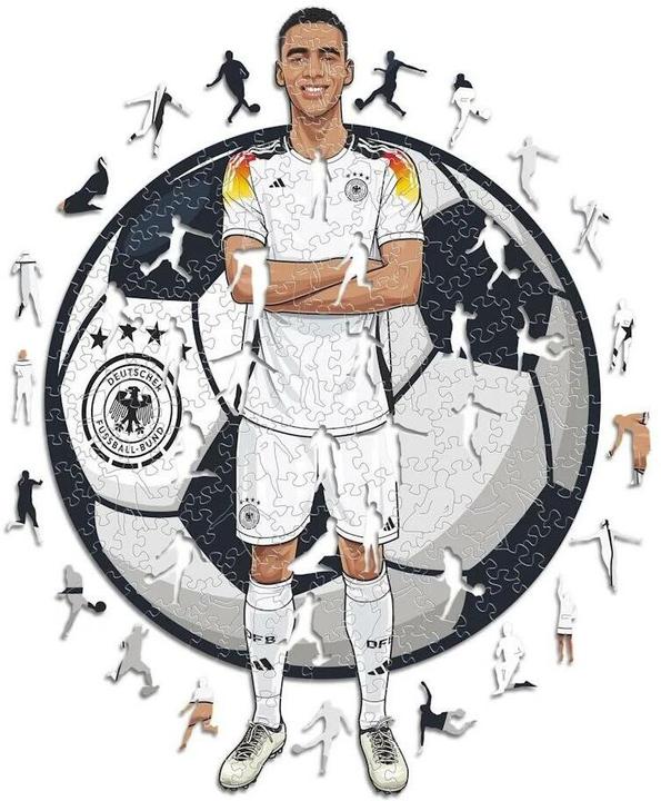 Iconic Jamal Musiala (Deutsche Nationalmannschaft) - Holz Puzzle Grösse M (270 Teile) (270 Teile)