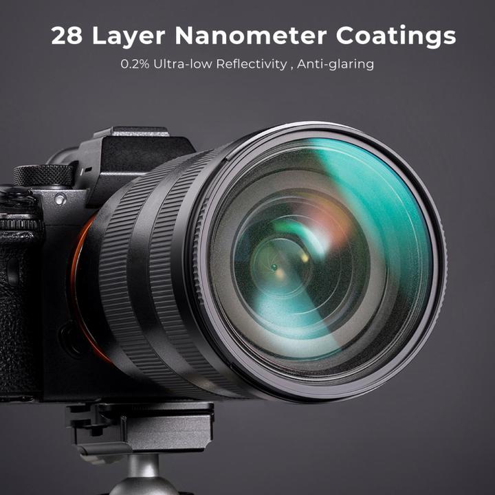 Produktbild K&F Concept 1/2 Black Mist Filter Nano X 55mm (KF-01.1650) (Black Mist Filter, 55 mm)