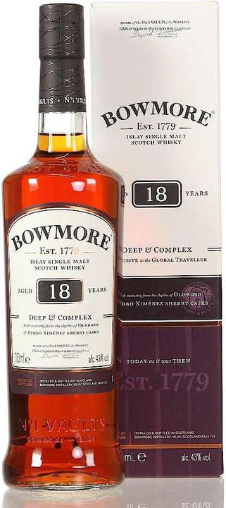 Image du produit Bowmore 18 ans (1 x 70 cl)