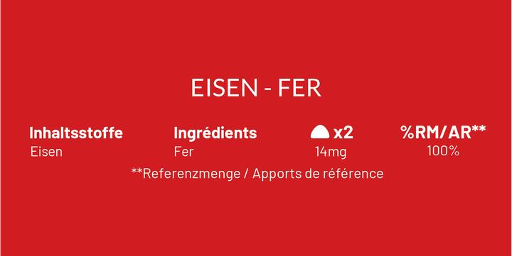Nährwerte und Zutaten Mium Lab Vitamingummis Eisen (42 Stück, Gummies, 143 g)