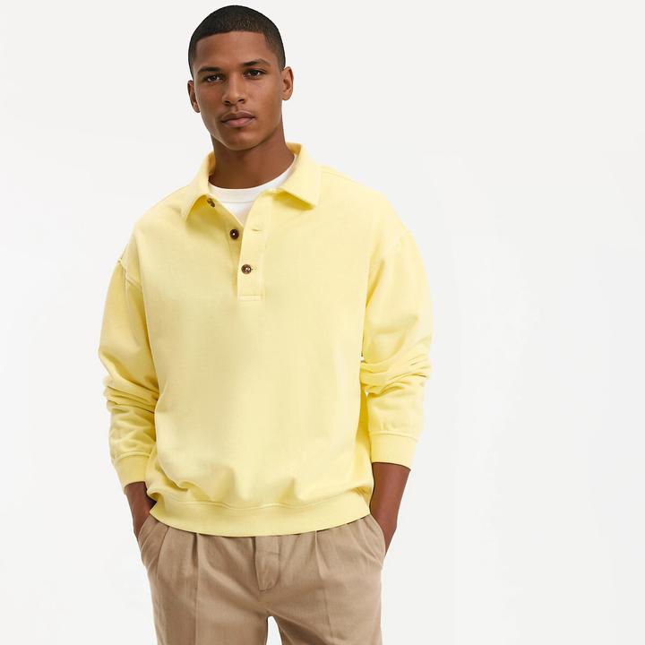 Produktbild La Redoute Collections Sweatshirt mit Polokragen (M)