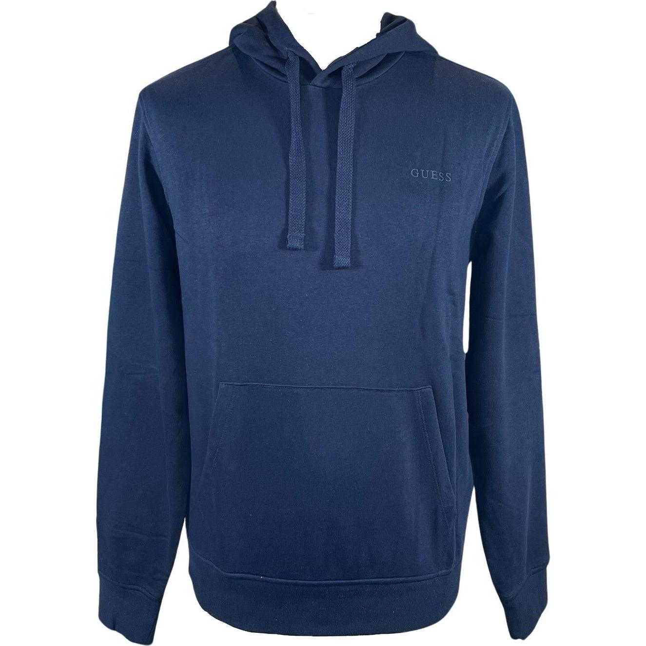 Guess, Herren, Pullover, kapuzenpullover gue chritian, Blau, (S)