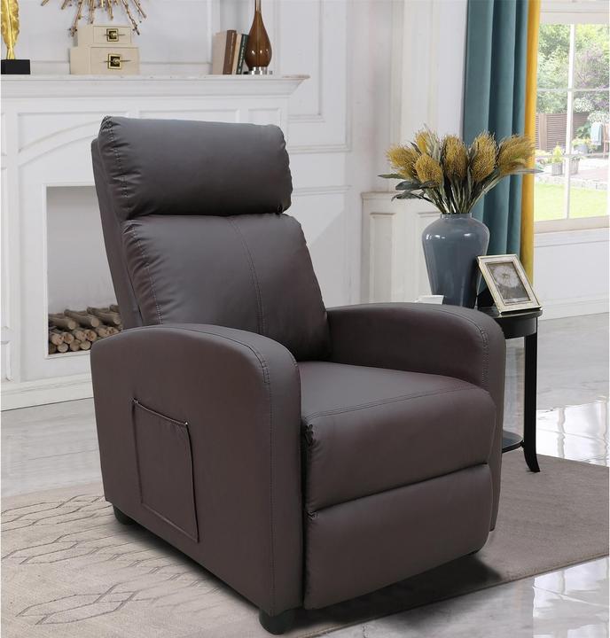 Produktbild HTI-Living Relaxsessel Corrado Kunstleder Braun