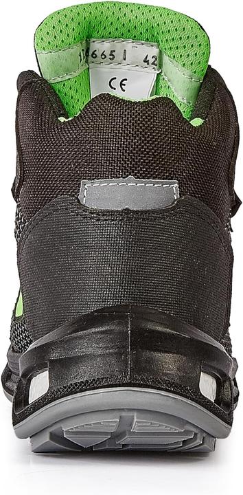 Produktbild U-Power Sicherheitsstiefel RedLion HARD Grösse 43 schwarz/grün S3 SRC ESD EN ISO 20345 Putek Technology (S3, 43)