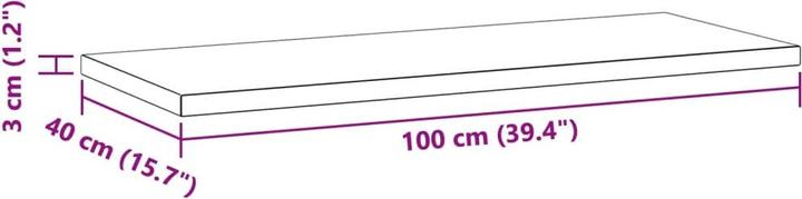 Image du produit vidaXL Étagères murales 2 pcs. Noble (100 x 40 x 3 cm)