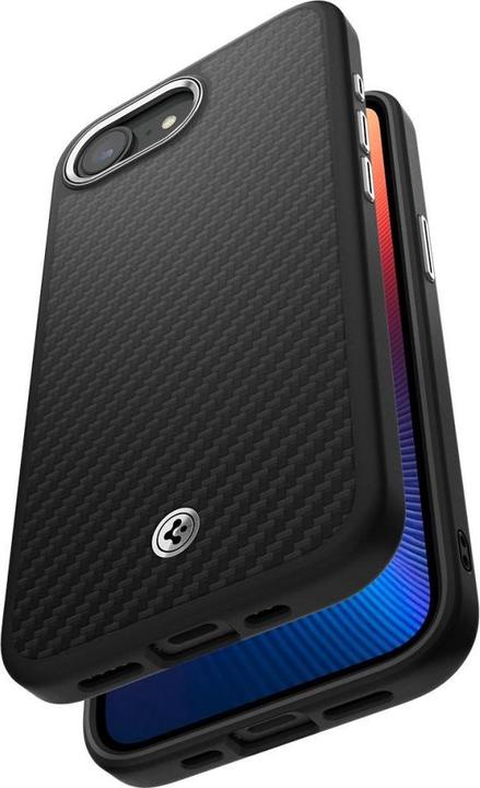 Actual product image Spigen Enzo Aramid MagSafe iPhone 16e Case - Black (Apple iPhone 16e)
