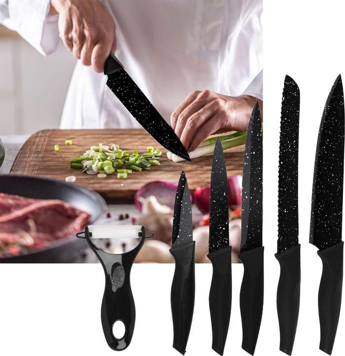 Actual product image Labtec Knife set with 5 knives and sharpener