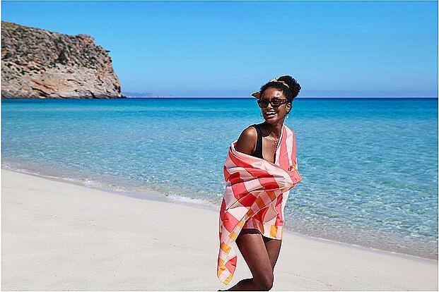 Immagine prodotto Dock & Bay Beach Towel L Raspberry Road 160x90cm (160 x 90 cm)