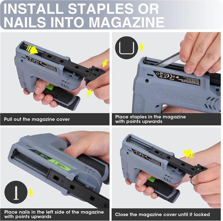 Actual product image Workpro Akku-Tacker & Nagelpistole (Nail gun, Tacker)