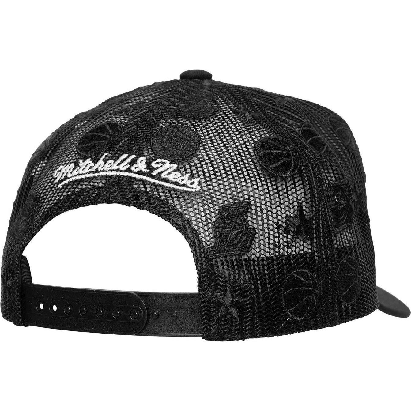 Thumbnail - Mitchell & Ness, Herren, Cap, Mesh Trucker Cap MONOGRAM Los Angeles Lakers, Schwarz, (One Size)