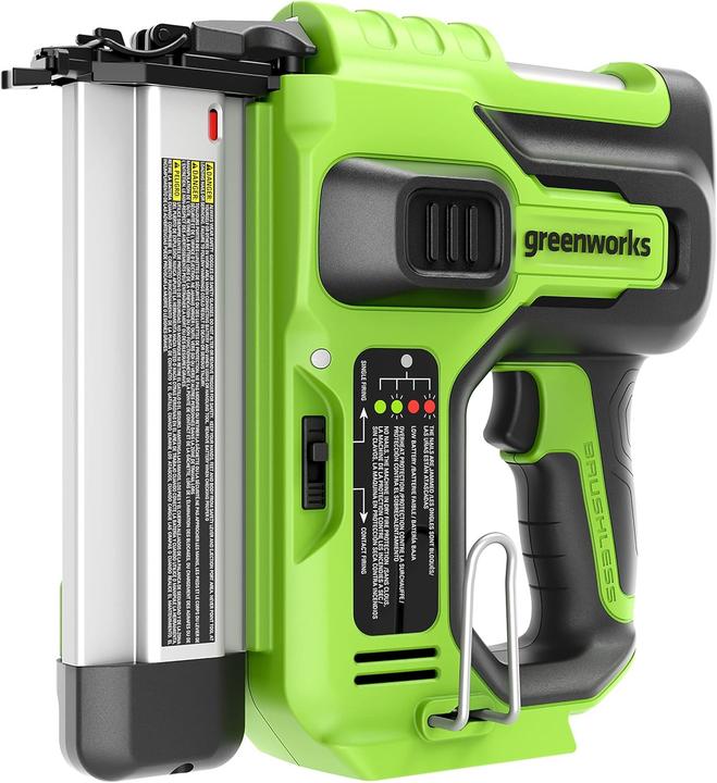 Actual product image Greenworks 24V GD24BN Nailer