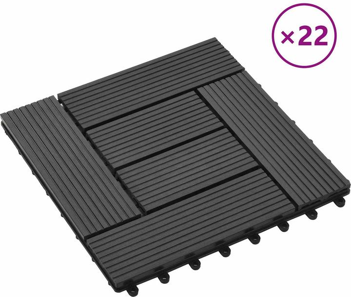 Produktbild vidaXL Terrassenfliese (22x, 30 x 30 cm)