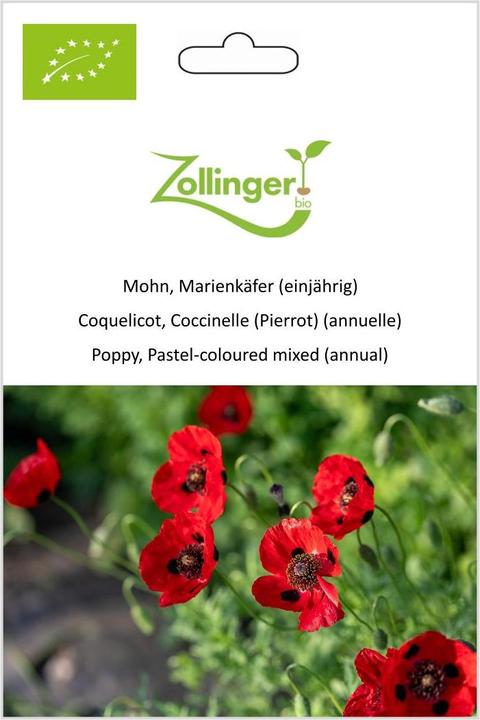 Immagine prodotto Zollinger Bio Papavero, coccinella (annuale)