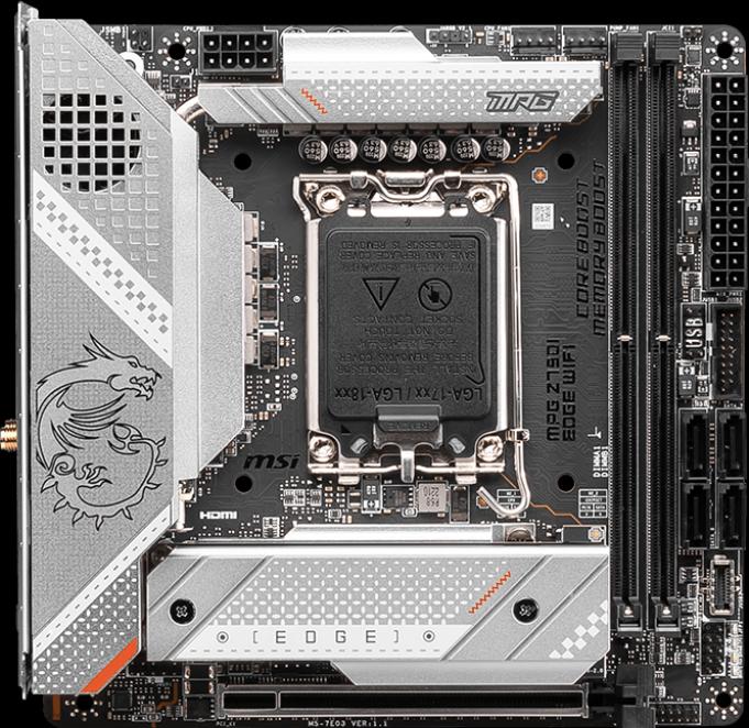 MSI MPG Z790I Edge WIFI (LGA 1700, Intel Z790, Mini-ITX)