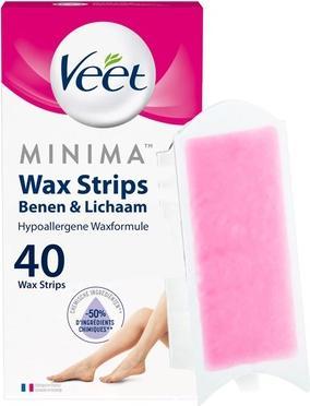 Immagine prodotto Veet Strisce depilatorie gambe e corpo ipoallergeniche Minima 40 pezzi (40 x)