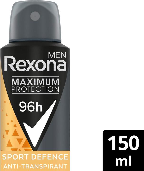 Actual product image Rexona Deodorant Spray Maximum Protection Sport Defence 150 ml (Spray, 150 ml)