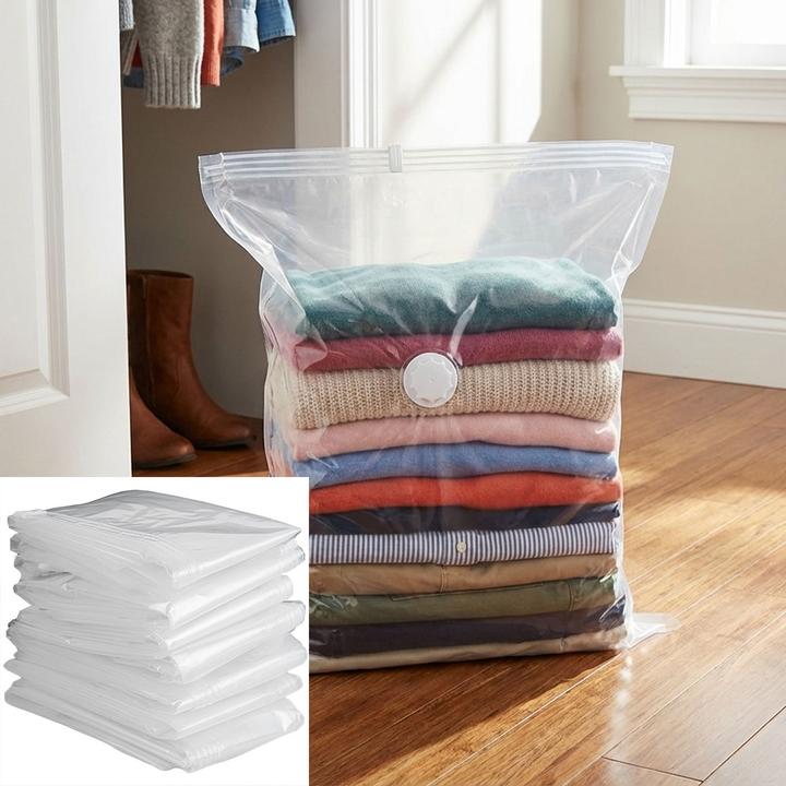 Ideoon Premium Vakuumbeutel Set für Kleidung & Bettwäsche