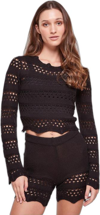 Produktbild Urban Classics Häkel-Crop-Strickpullover Frau (4XL, S)