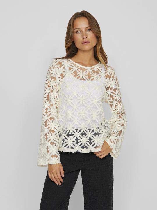 Actual product image Vila Round neck top with long sleeves (38)