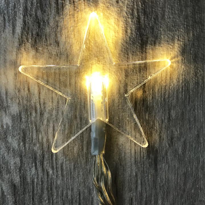 Actual product image Mojawo 48 LED star string lights indoor and outdoor warm white (7 m)