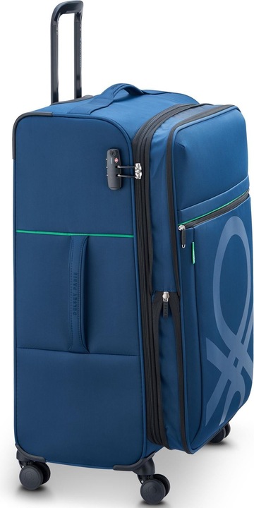Immagine prodotto Delsey Paris x United Colors of Benetton Colour Block Trolley a 4 ruote L 77 cm con piega elastica (114 l, XL (da 115l))