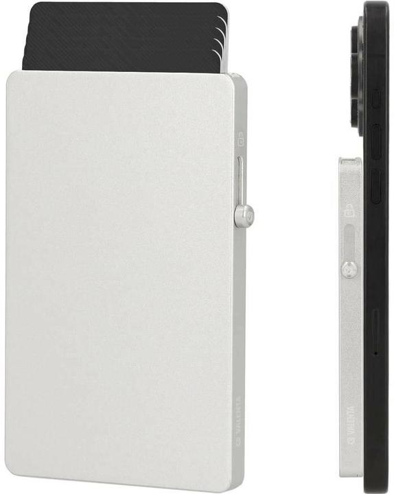 Immagine prodotto Valenta Kartenschutzhülle, dünn, MagSafe – Silber