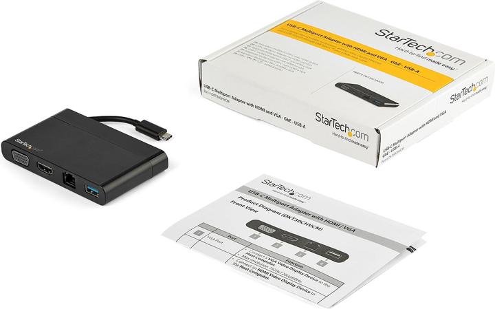 Image du produit StarTech USB-C Multiport Adapter with HDMI and VG (USB-C, 1 portion)