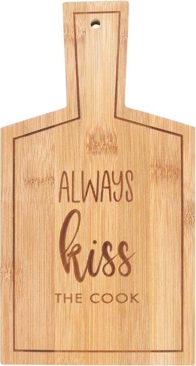 Actual product image Something Different Kiss The Cook Bamboo Chopping Board