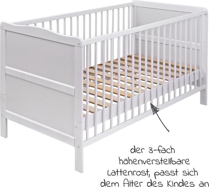 Actual product image jonka Baby room sets Children's room economy set Mona with bed and changing unit (Baby cot)