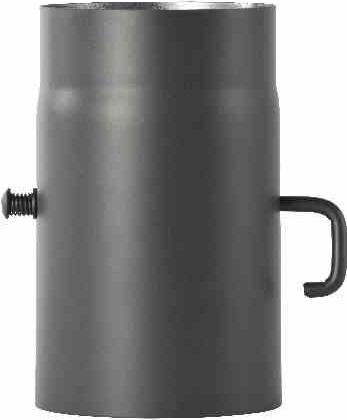 FireFix R150/2D Ofenrohr aus 2 mm starken Stahl (Rauchrohr) in 150 mm Durchmesser, für Kaminöfen und
